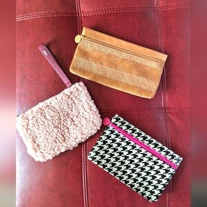 Three Ipsy Glam Cosmetic Bags Pouches